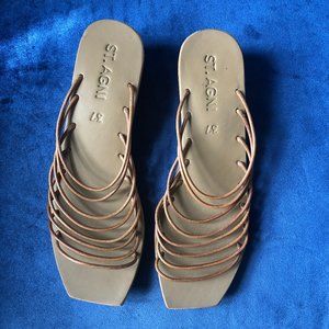 St. Agni Ines Sandals (tan size 37)